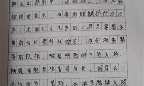 运动会作文200字他了_运动会的他作文